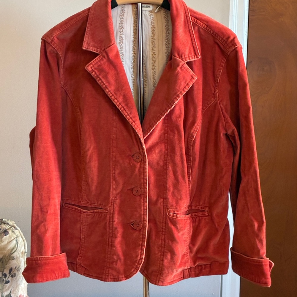 Women's Rust Corduroy Jacket